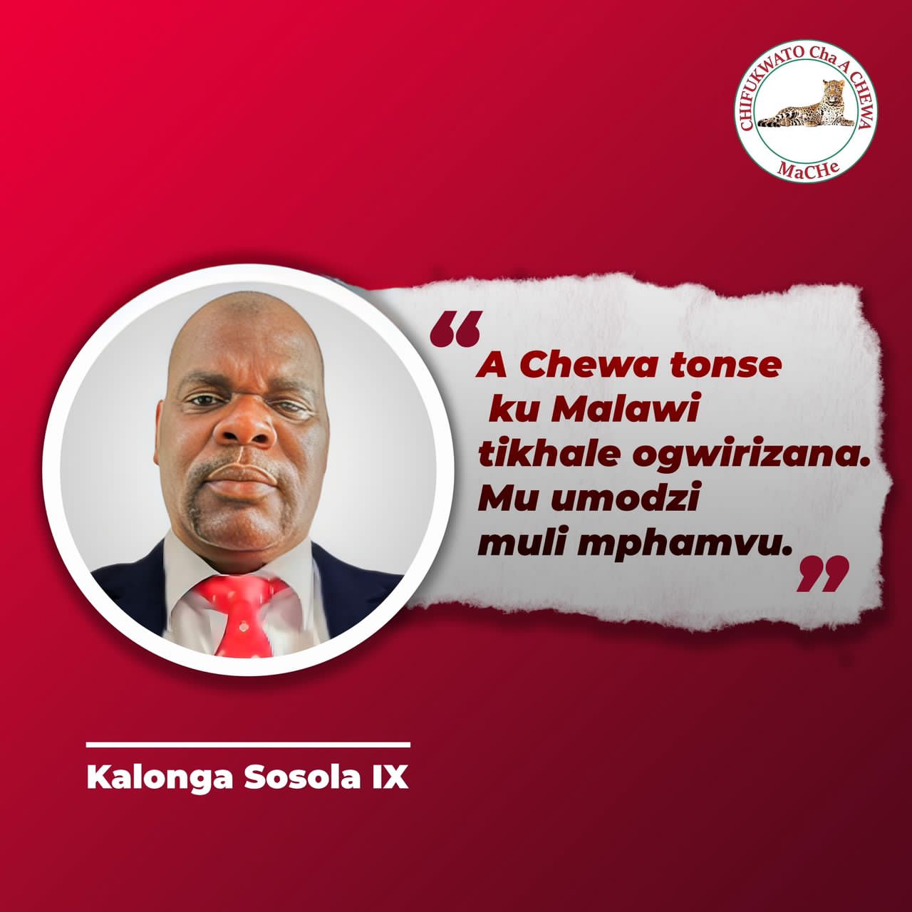 Kalonga Sosola IX — Mankhamba Cultural Revival